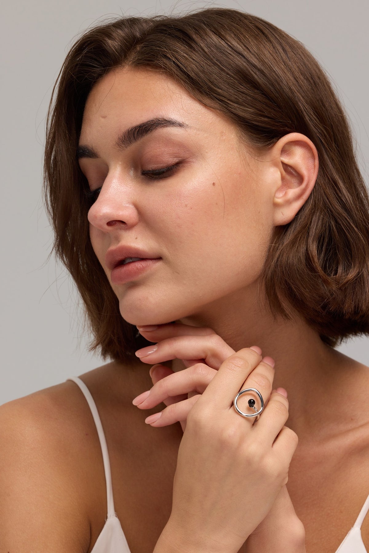 Sterling Silver Black Onyx Ring – No. 1079