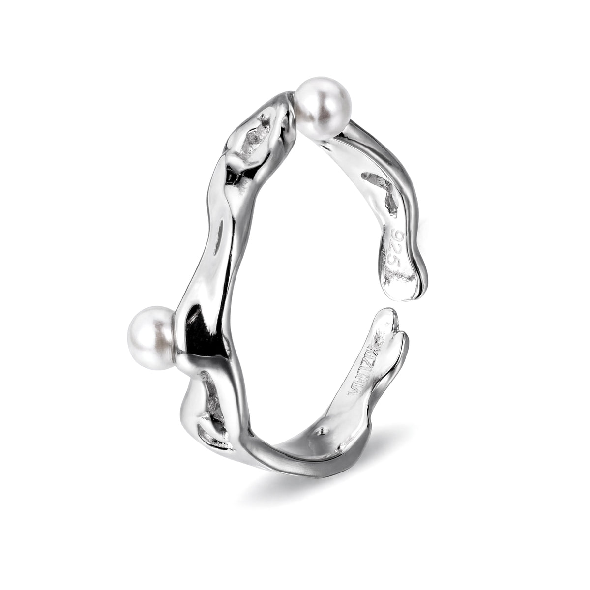 Sterling Silver Freshwater Pearl Ring – No. 1034
