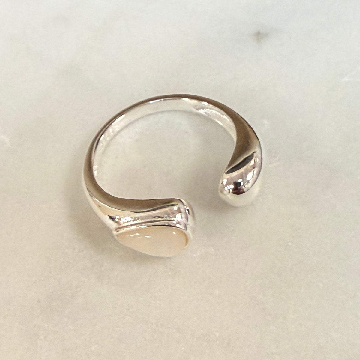 Sterling Silver Moonstone Ring – No. 1036