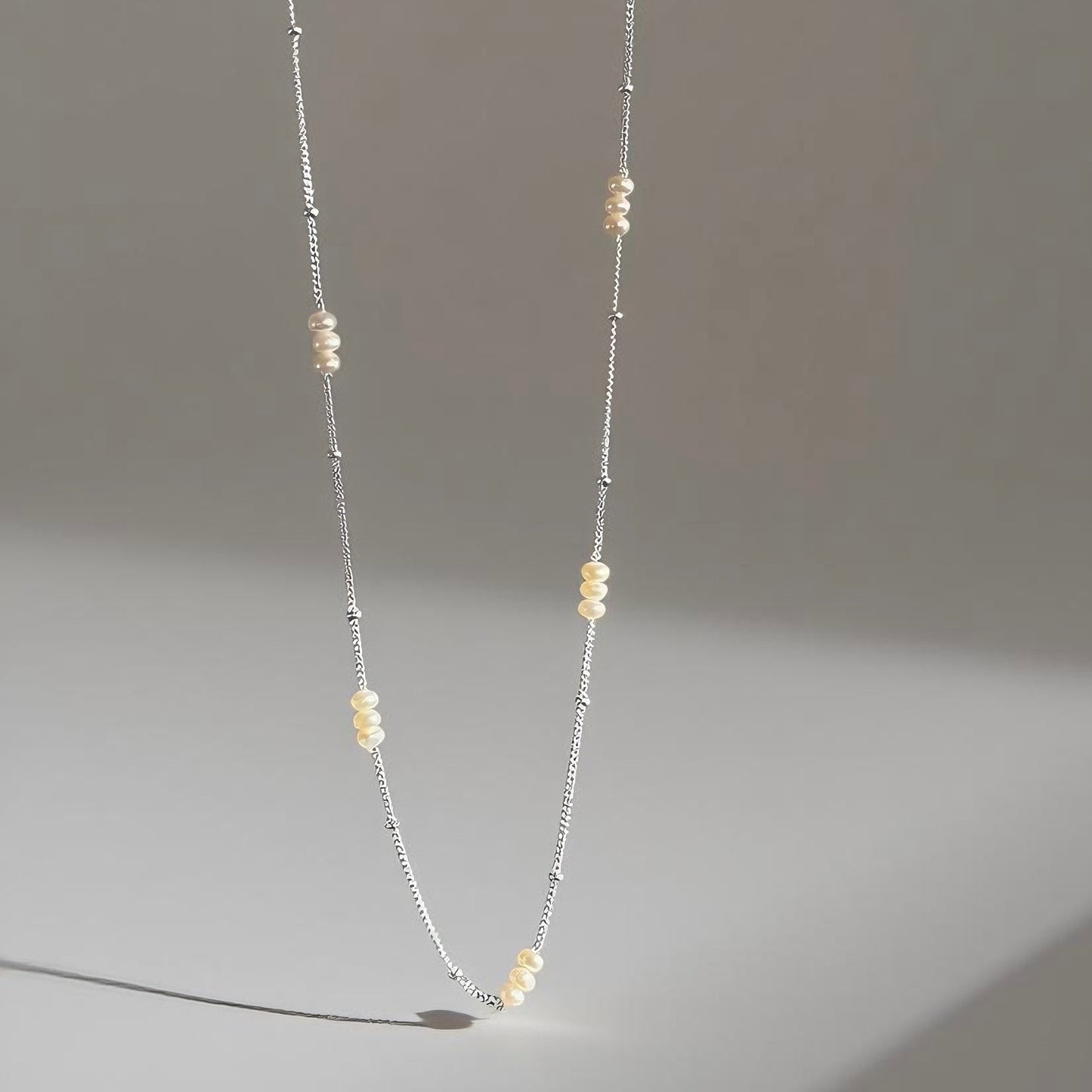 Pearl Line Necklace
