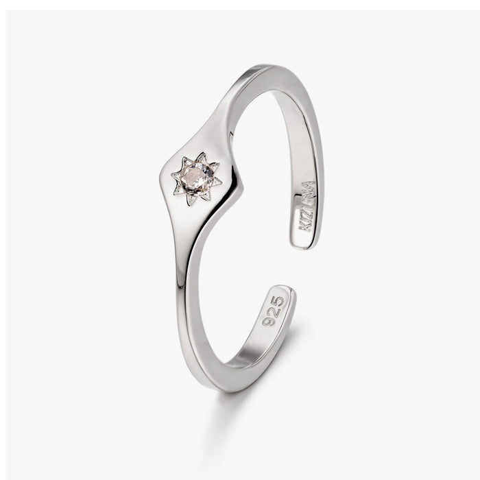 Sterling Silver Cubic Zirconia Ring – No. 1075