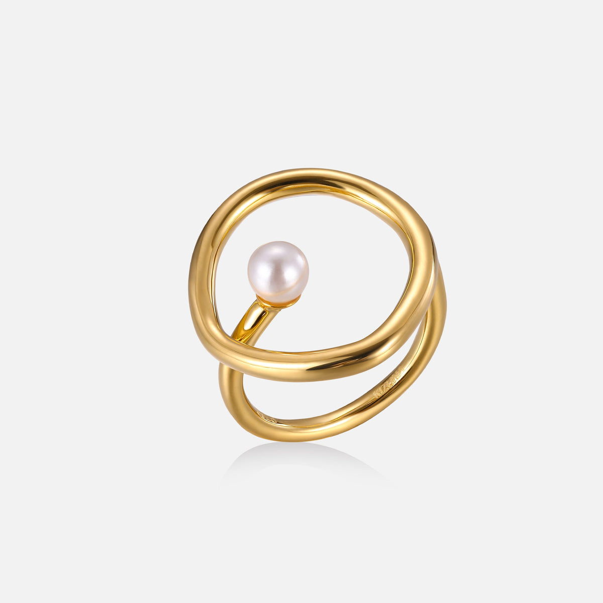 18K Gold Vermeil Freshwater Pearl Ring – No. 1079
