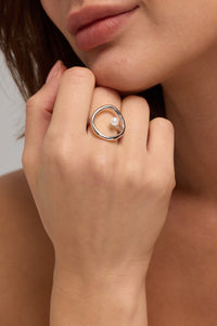 Sterling Silver Freshwater Pearl Ring – No. 1079
