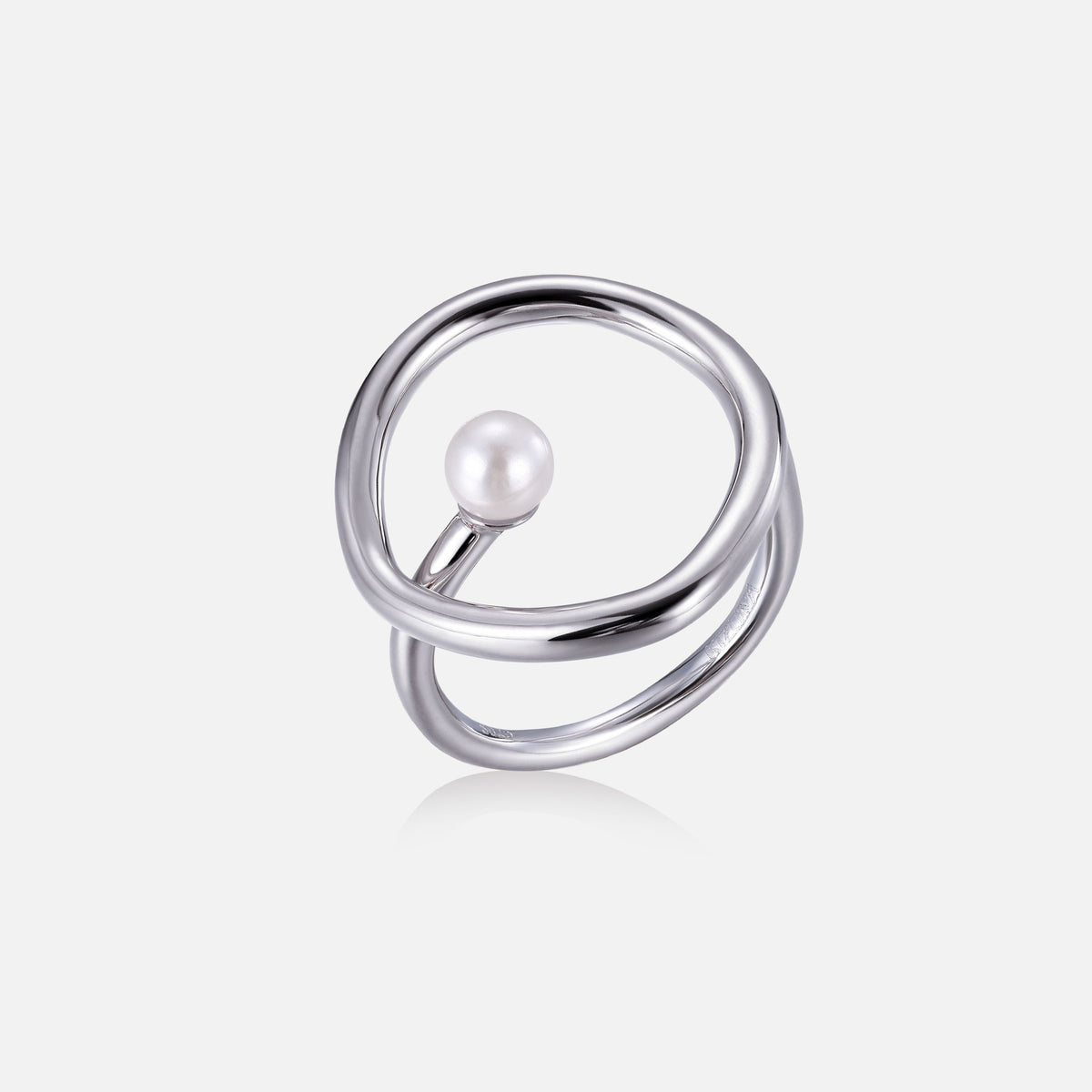 Sterling Silver Freshwater Pearl Ring – No. 1079