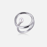 Sterling Silver Freshwater Pearl Ring – No. 1079