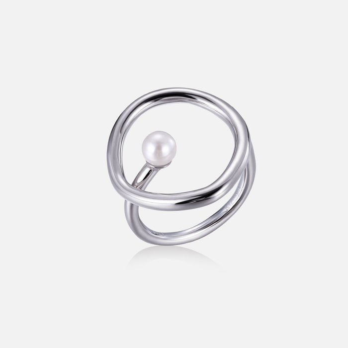 Sterling Silver Freshwater Pearl Ring – No. 1079