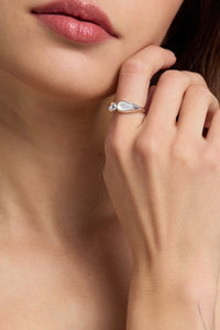 Sterling Silver Moonstone Ring – No. 1036