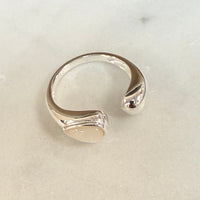Sterling Silver Moonstone Ring – No. 1036