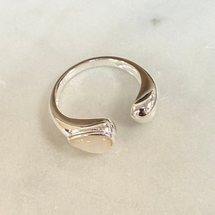 Sterling Silver Moonstone Ring – No. 1036