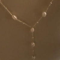 Sterling Silver Freshwater Pearl Chain Necklace – No. 1006