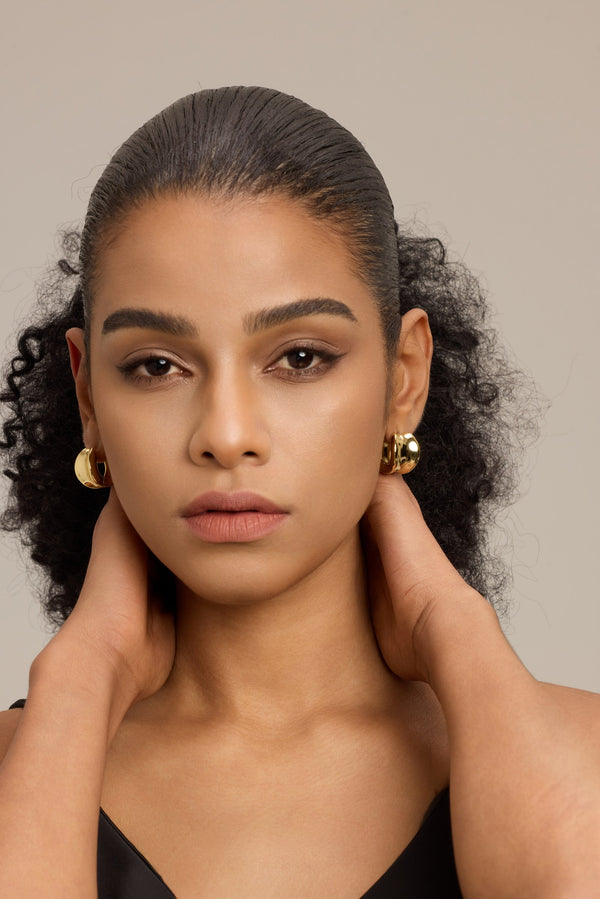 18K Gold Plated Earrings – No. 1008