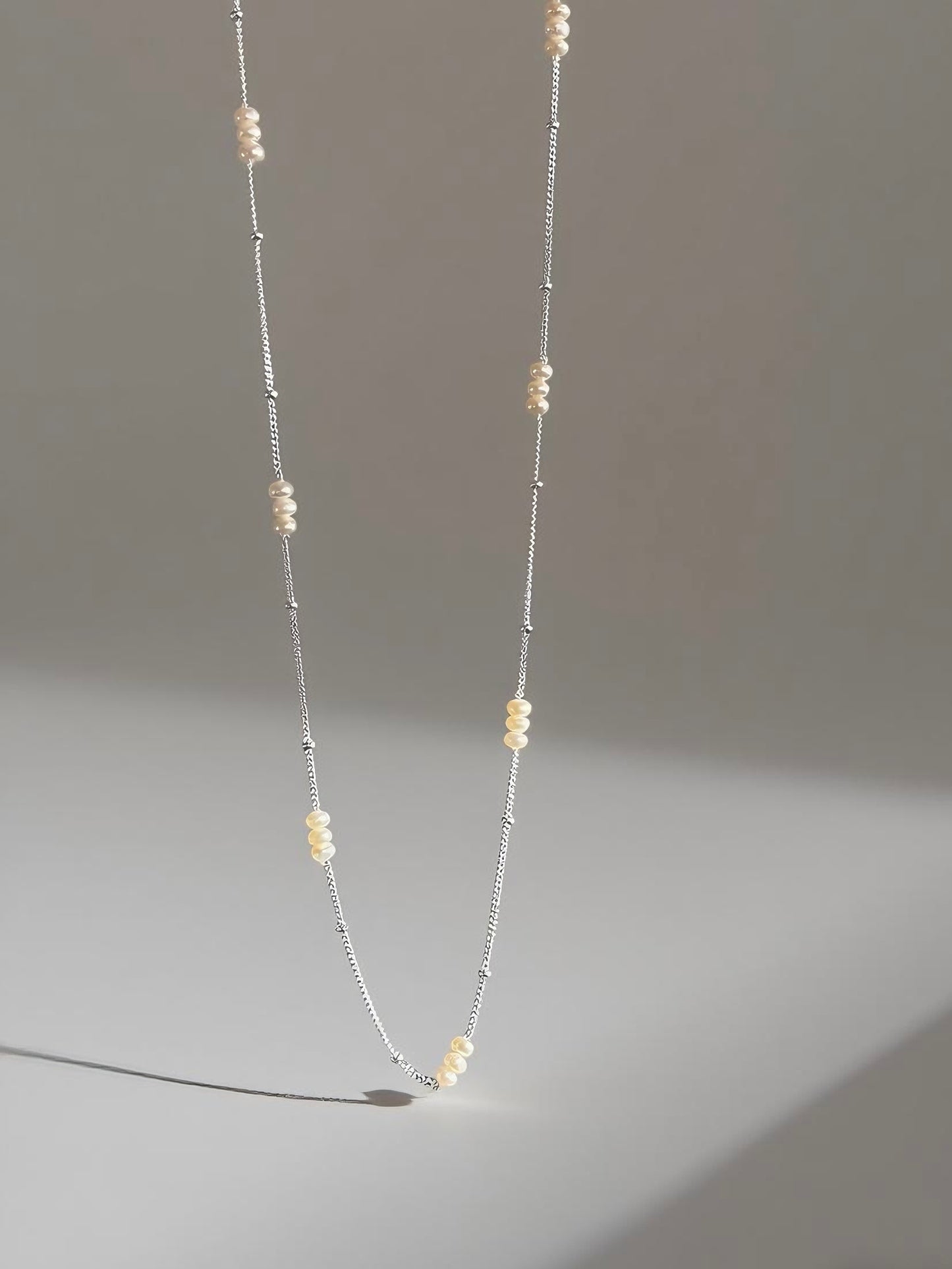 Pearl Line Necklace